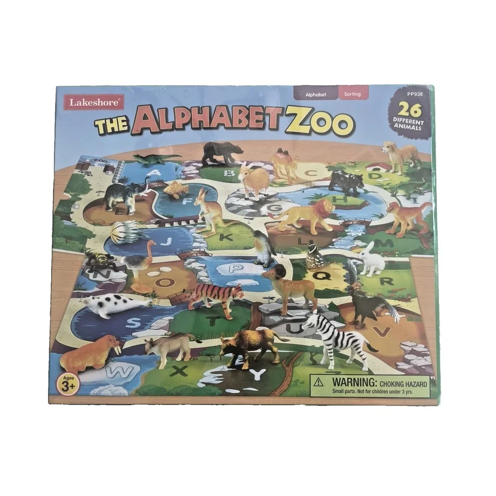 New Sealed Box Lakeshore The Alphabet Zoo 26 Animals Letters Sorting Game